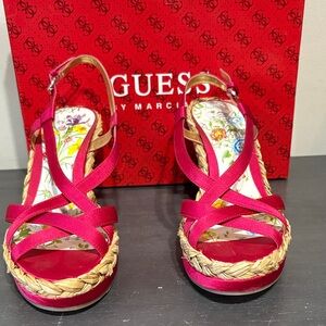 Guess Fabienne Fuchsia Espadrille Wedges s8